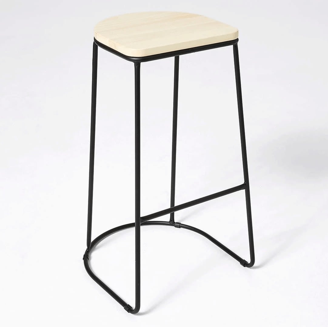 Cheap Bar Stools And Designer Finds For Your Kitchen TLC Interiors   Target Metal And Wooden Bar Stool 